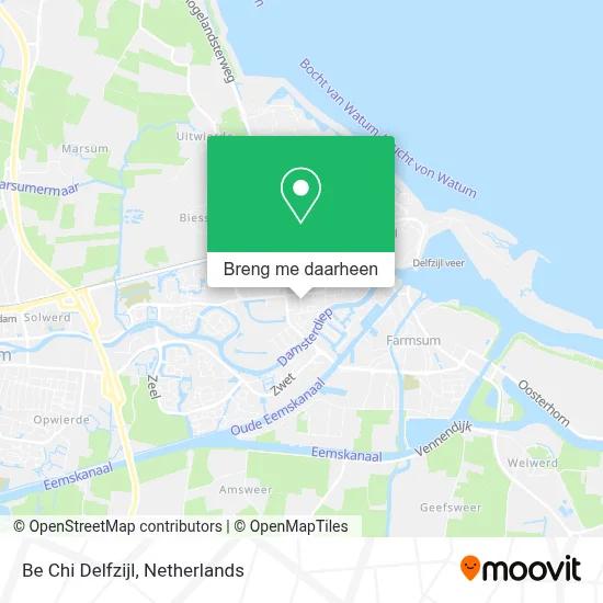 Be Chi Delfzijl kaart