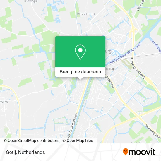 Getij kaart
