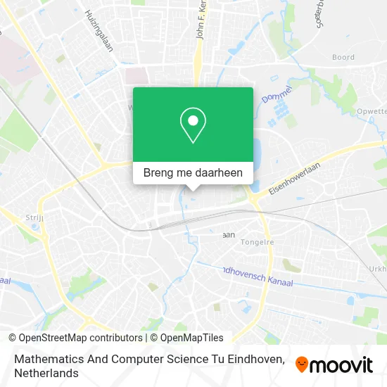 Mathematics And Computer Science Tu Eindhoven kaart