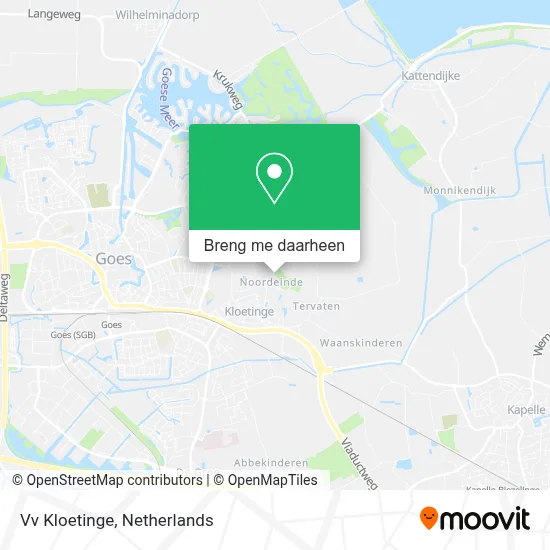 Vv Kloetinge kaart