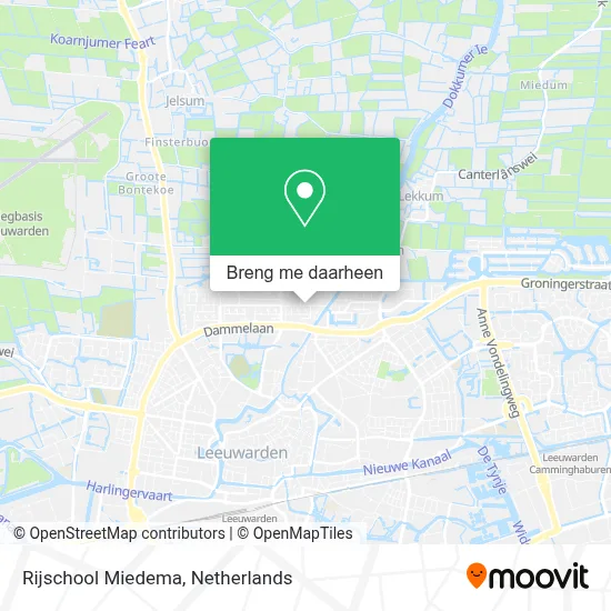 Rijschool Miedema kaart