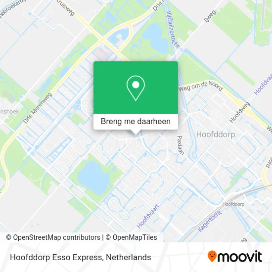 Hoofddorp Esso Express kaart