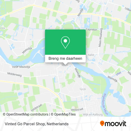 Vinted Go Parcel Shop kaart