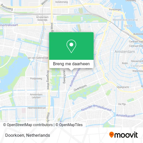 Doorkoen kaart
