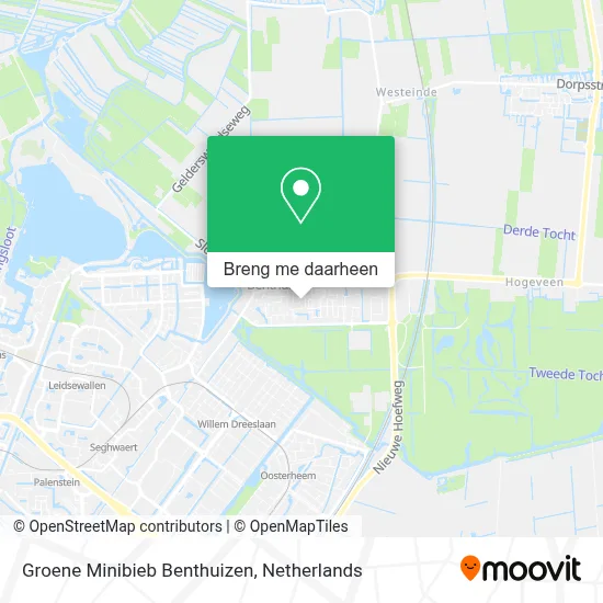 Groene Minibieb Benthuizen kaart
