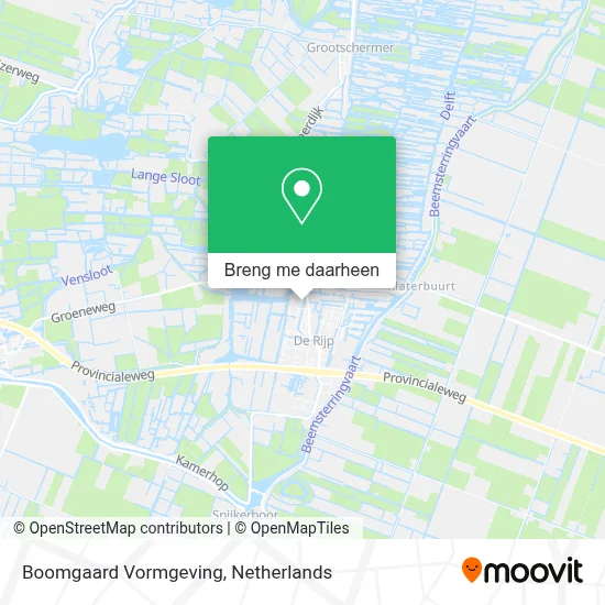 Boomgaard Vormgeving kaart