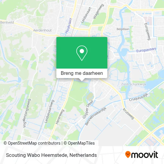 Scouting Wabo Heemstede kaart