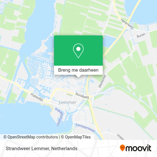 Strandweer Lemmer kaart