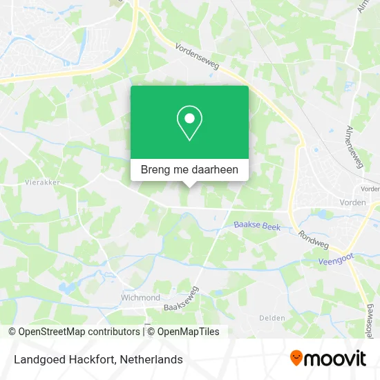 Landgoed Hackfort kaart