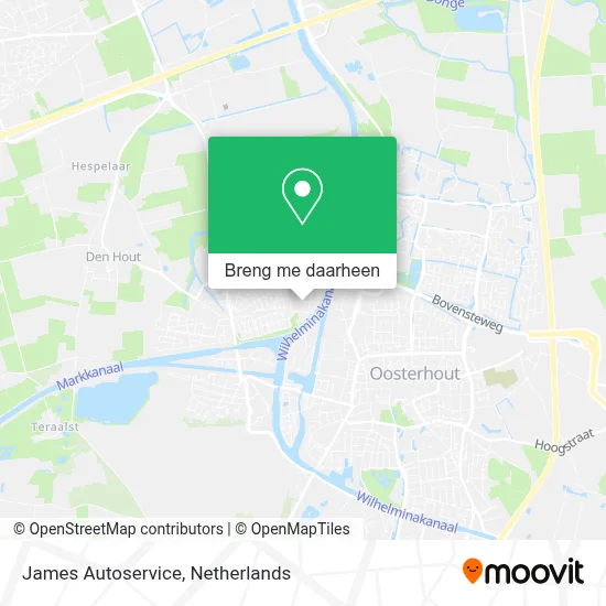 James Autoservice kaart