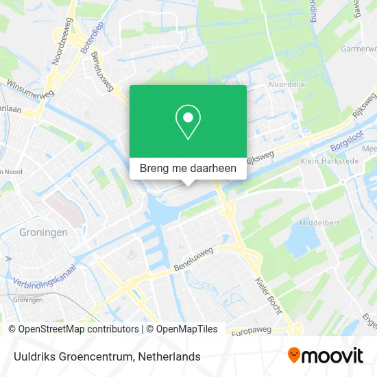 Uuldriks Groencentrum kaart