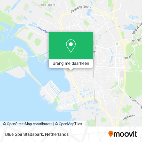Blue Spa Stadspark kaart