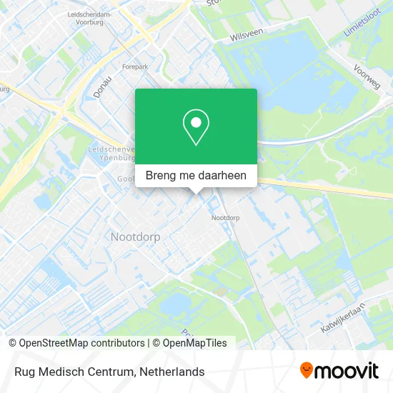 Rug Medisch Centrum kaart