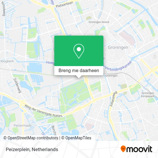 Peizerplein kaart