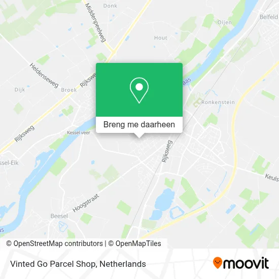Vinted Go Parcel Shop kaart