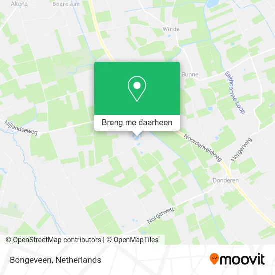 Bongeveen kaart