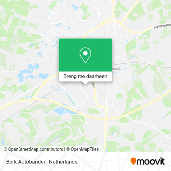 Berk Autobanden kaart