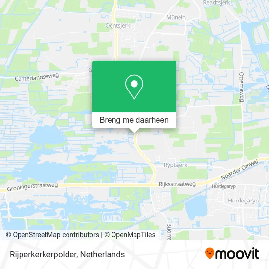 Rijperkerkerpolder kaart