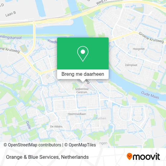 Orange & Blue Services kaart
