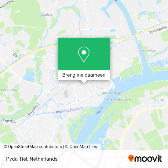 Pvda Tiel kaart