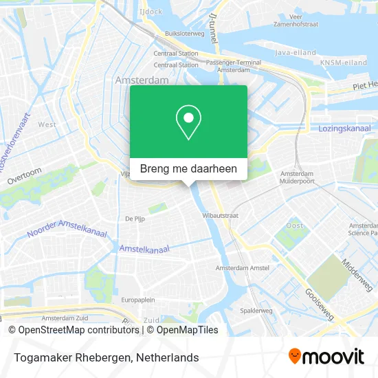 Togamaker Rhebergen kaart