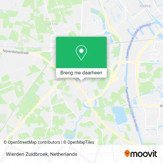 Wierden Zuidbroek kaart