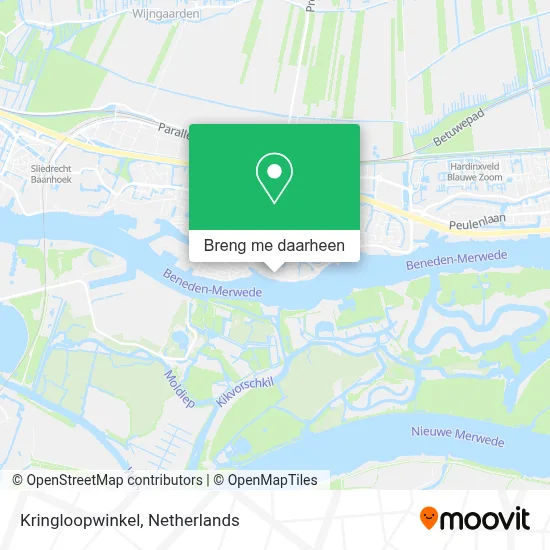 Kringloopwinkel kaart