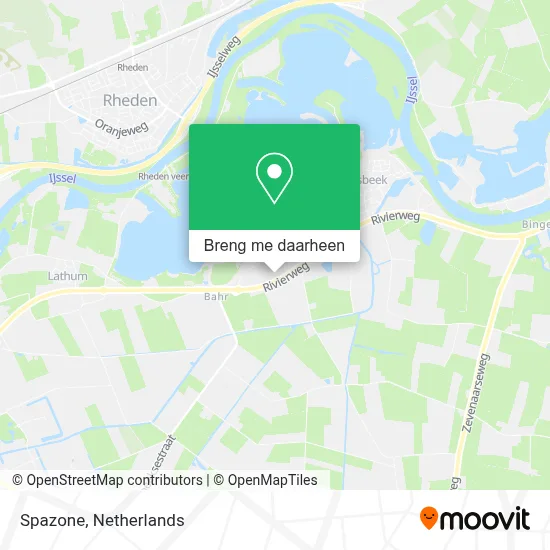 Spazone kaart