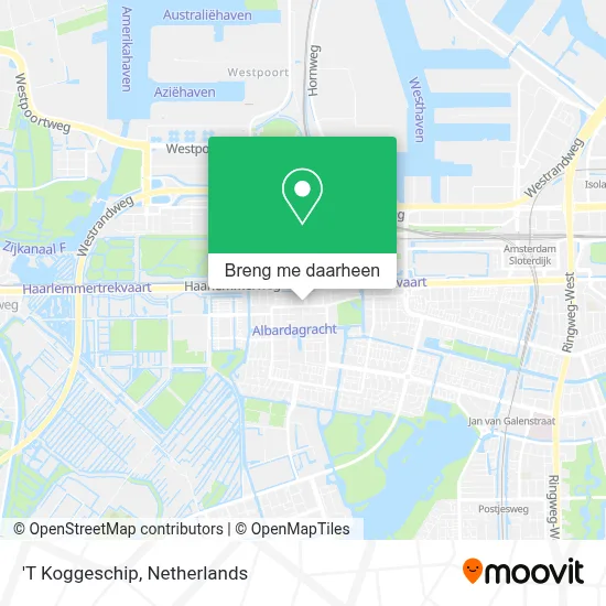 'T Koggeschip kaart