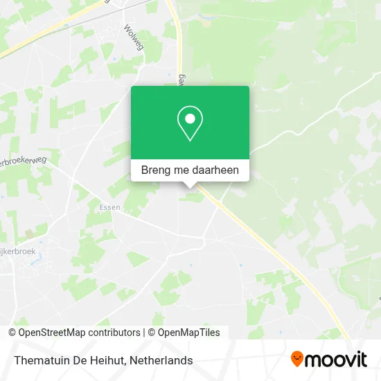 Thematuin De Heihut kaart