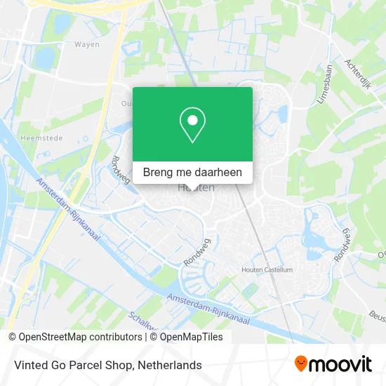 Vinted Go Parcel Shop kaart