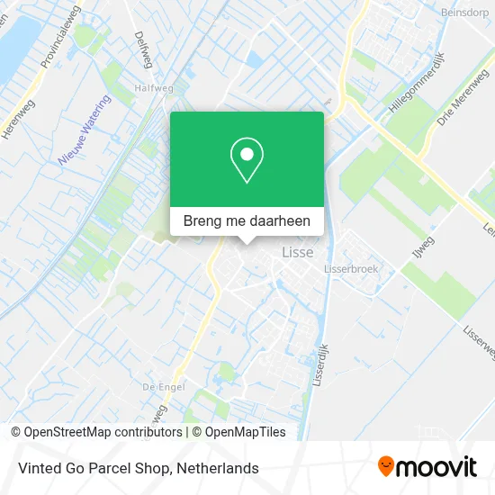 Vinted Go Parcel Shop kaart