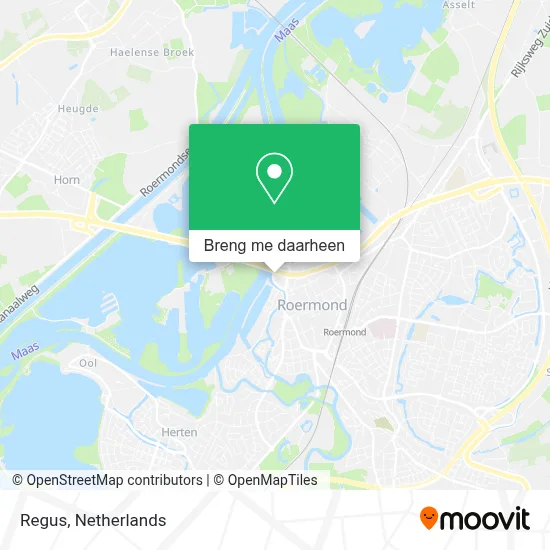 Regus kaart