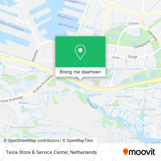 Tesla Store & Service Center kaart