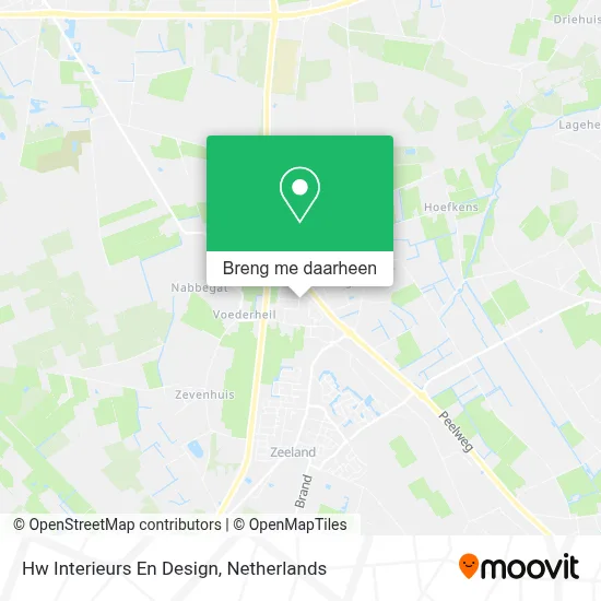 Hw Interieurs En Design kaart