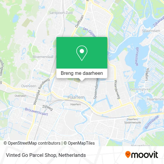 Vinted Go Parcel Shop kaart
