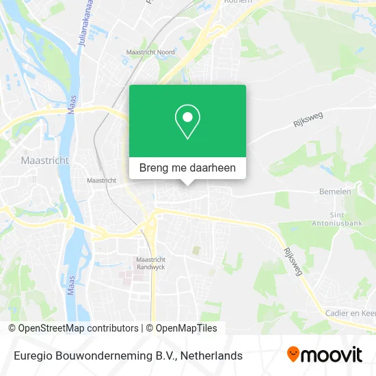 Euregio Bouwonderneming B.V. kaart