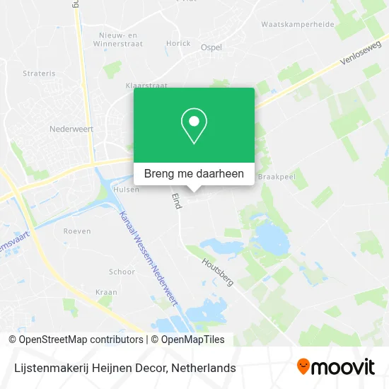 Lijstenmakerij Heijnen Decor kaart