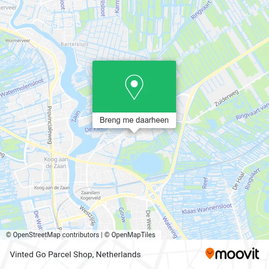 Vinted Go Parcel Shop kaart
