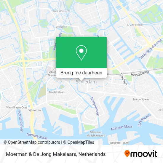 Moerman & De Jong Makelaars kaart