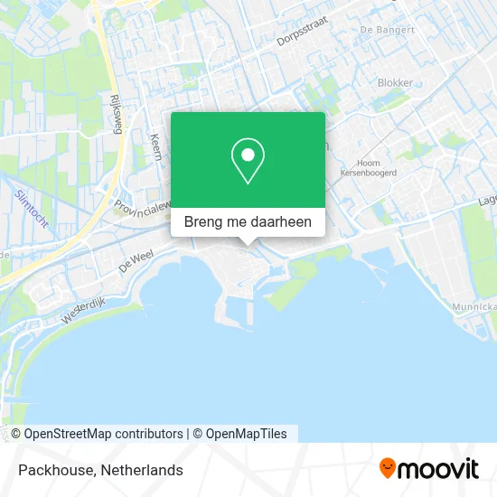 Packhouse kaart