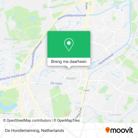 De Honderneming kaart