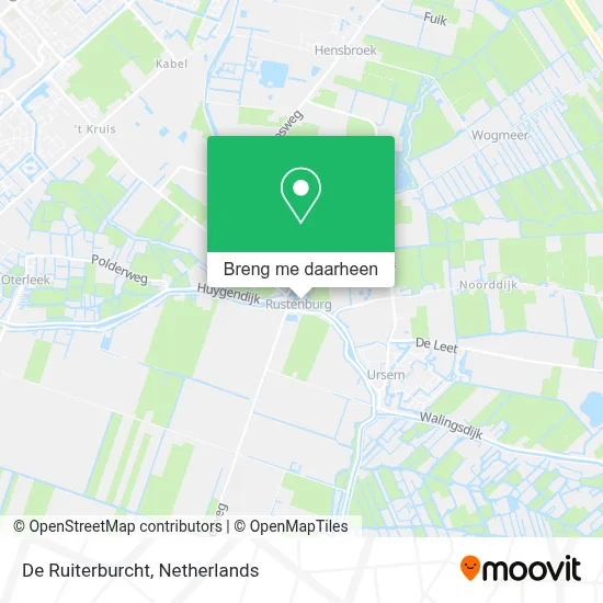 De Ruiterburcht kaart