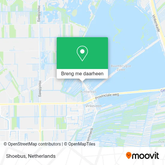 Shoebus kaart