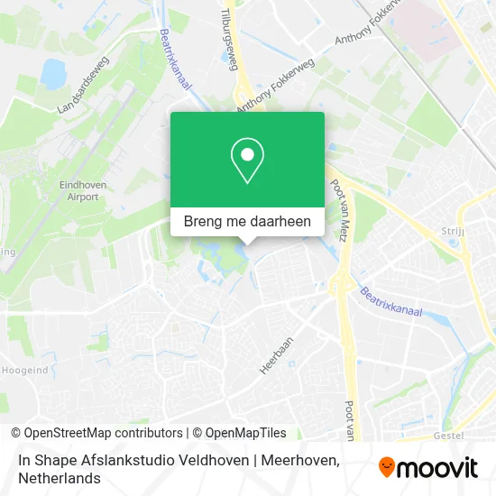 In Shape Afslankstudio Veldhoven | Meerhoven kaart