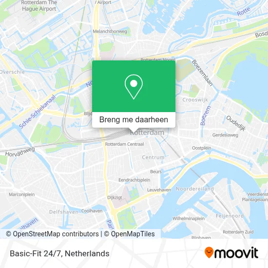 Basic-Fit 24/7 kaart