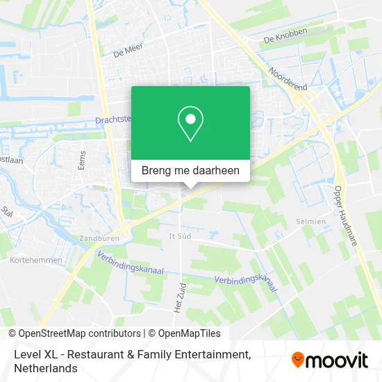 Level XL - Restaurant & Family Entertainment kaart
