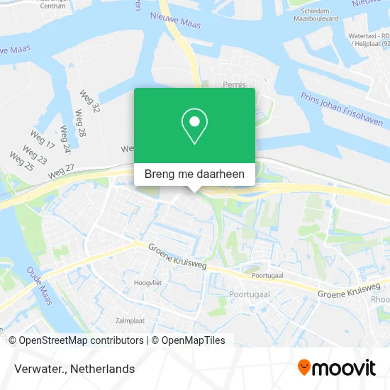 Verwater. kaart