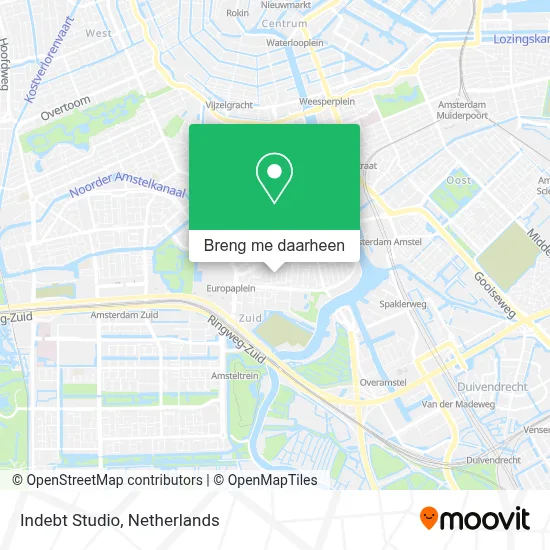 Indebt Studio kaart
