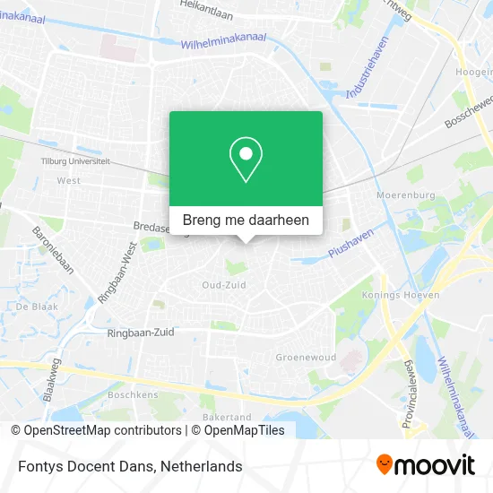 Fontys Docent Dans kaart